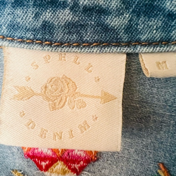 Spell Love Child Denim Top M - Picture 5 of 7